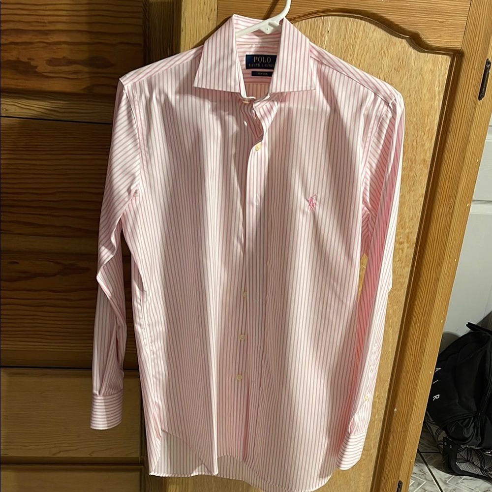 Polo by Ralph Lauren Pink Striped Men's Shirt